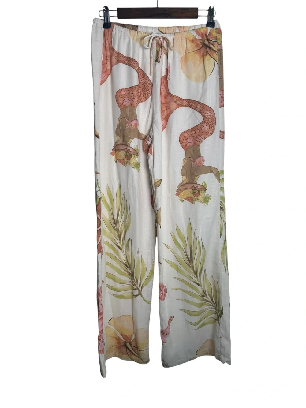 SABO 2 Piece Kaia Linen Blend Strapless Top & Relaxed Pant in Island Time